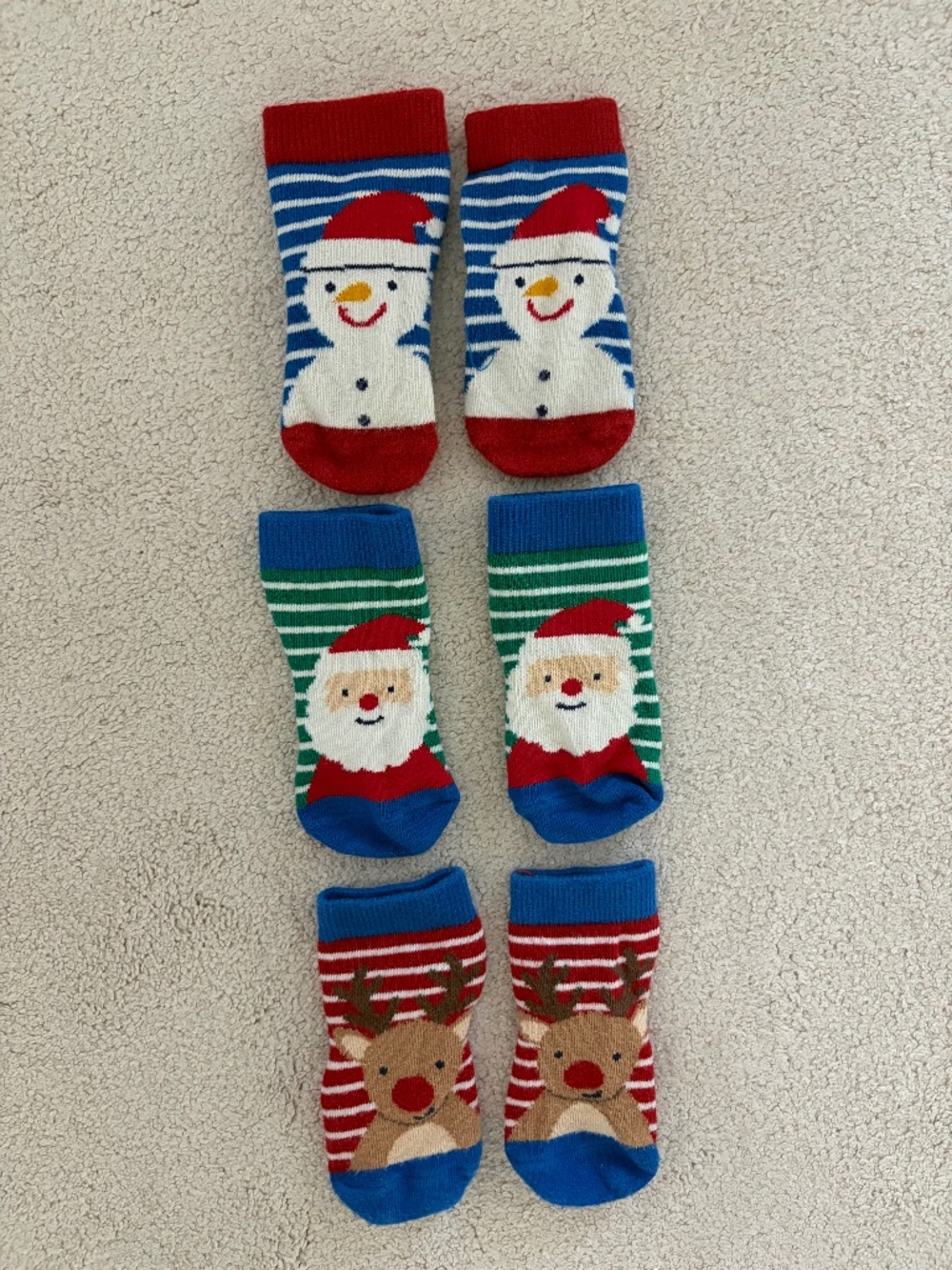 Jojo Maman Bebe 6-12m Christmas socks